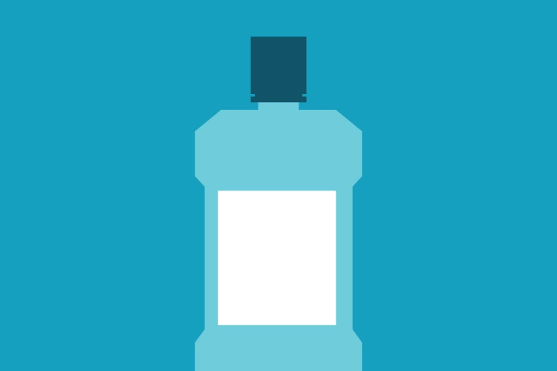 Listerine mouthwash bottle