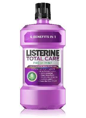 Bottle of Listerine® Total Care Fresh Mint Mouthwash