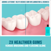 Listerine 2x healthier gums graphic