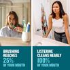 Listerine mouthwash cleans nearly 100% of your mouth