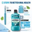 3 steps to better oral health with Listerine mouthwash