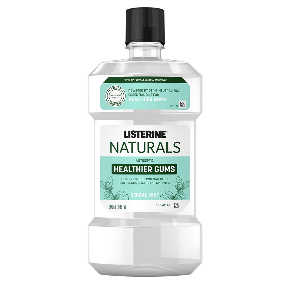 LISTERINE® NATURALS HERBAL MINT Fluoride-Free Mouthwash front