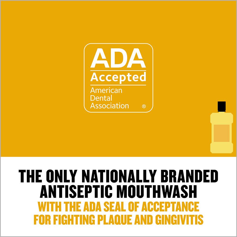Listerine ADA accepted antiseptic mouthwash