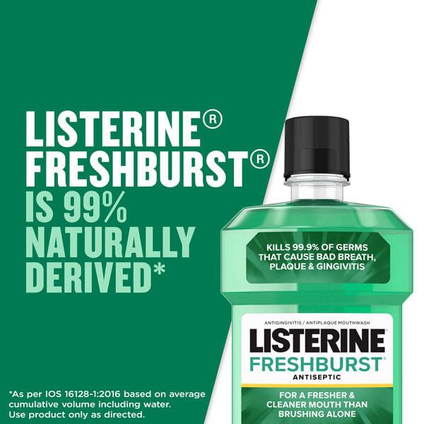 Listerine Freshburst is 99% naturally derived