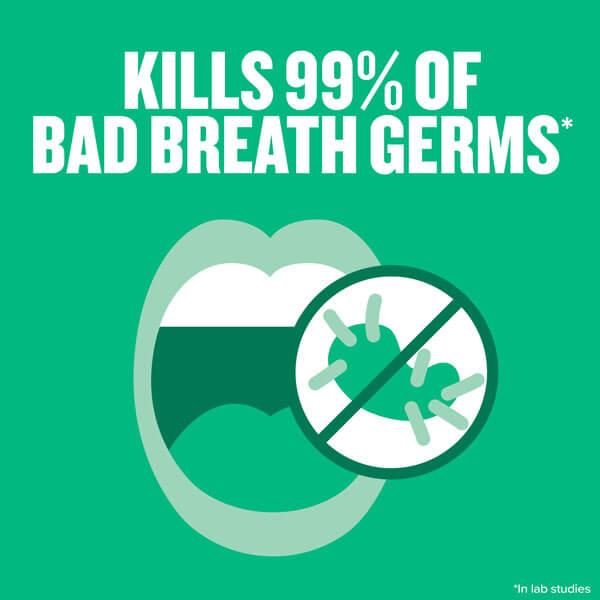 Listerine Freshburst PocketMist kills 99% of bad breath germs