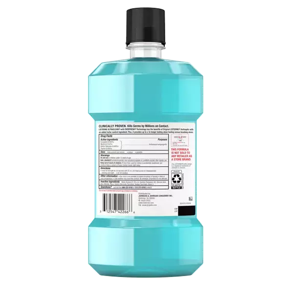 LISTERINE® ULTRACLEAN® COOL MINT® Antiseptic Mouthwash back