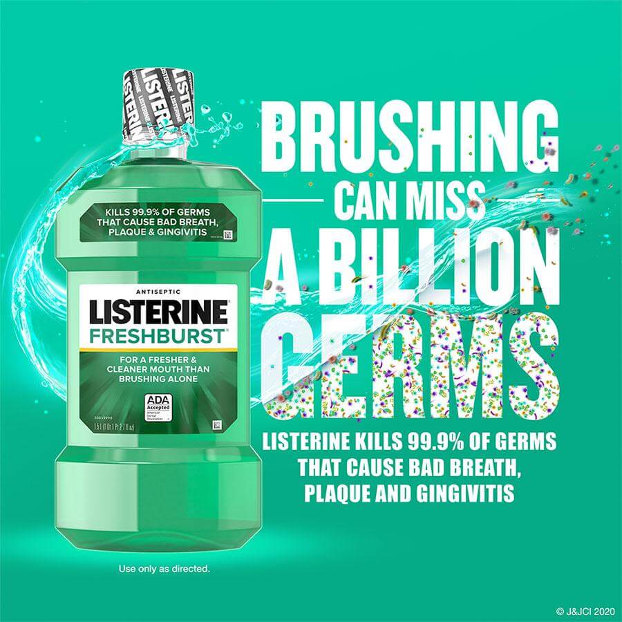Listerine Freshburst billion germs