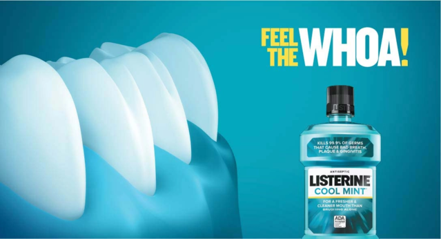 Feel the Whoa! With Listerine Cool Mint Mouthwash