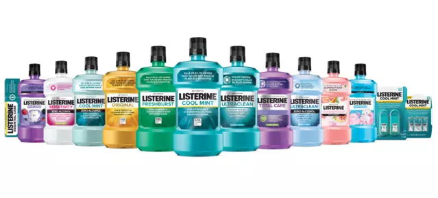 Listerine product lineup