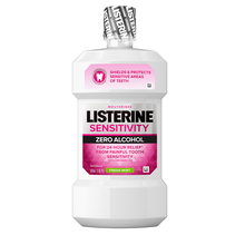 Listerine Sensitivity Zero Alcohol Fresh Mint mouthwash front