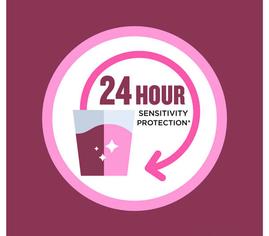 Use Listerine SENSITIVITY Zero Alcohol Mouthwash for 24 hour sensitivity protection