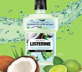 Listerine® Coconut & Lime Blend Mouthwash graphics